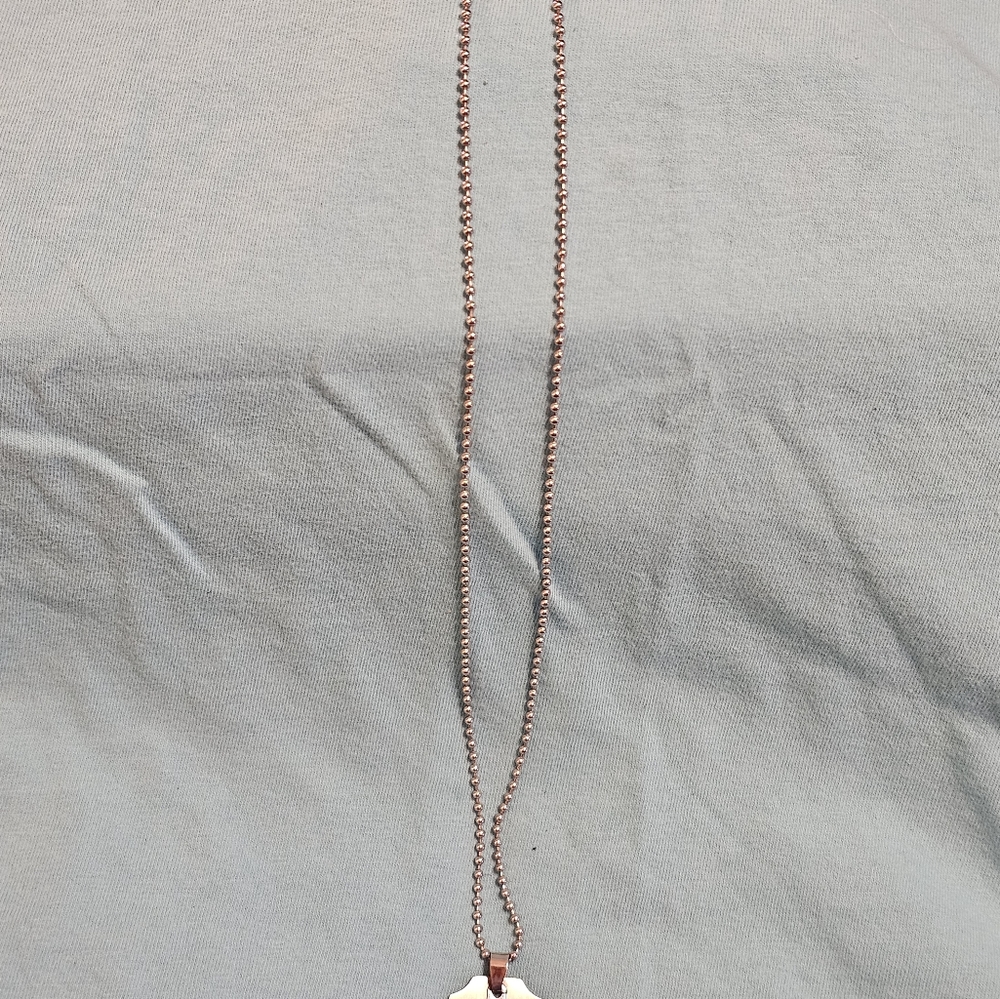 Necklace shield and cross